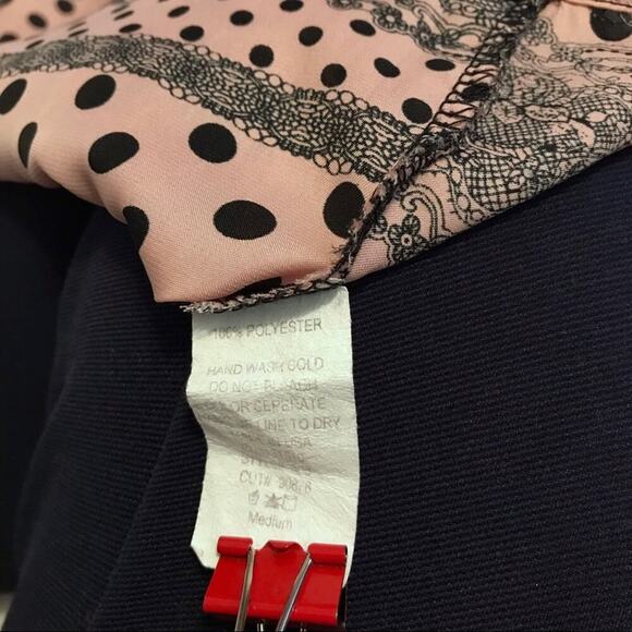 Rumors Cap Sleeves Pattern Blouse Women M - Picture 8 of 8